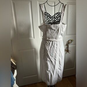 White tank top dress